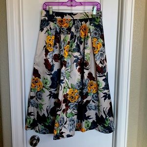 Floral Midi Skirt